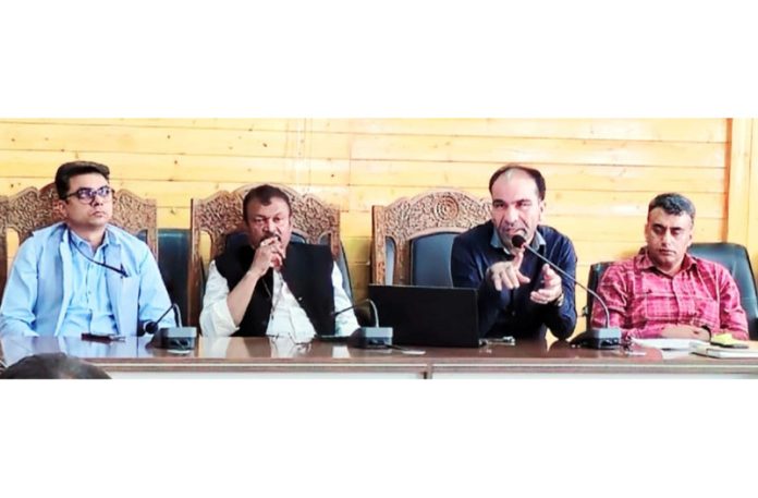 Observers during a meeting with representatives of political parties.