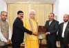 CEO Pole Meets LG Manoj Sinha, Submits List Of Newly Elected Members Of Assembly