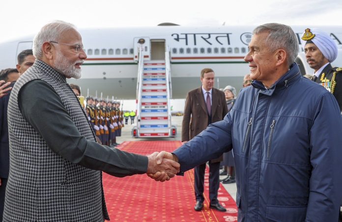 PM Modi Arrives In Kazan For BRICS Summit, To Meet President Putin, Xi