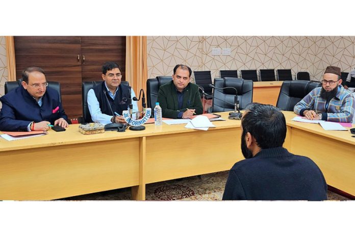 DC Kishtwar chairing a meeting.