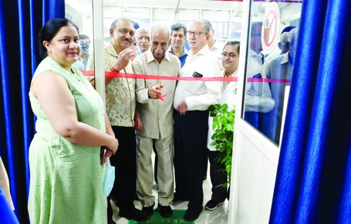 Dignitaries inaugurating YAG Laser Treatment service at SVMMCH Ambphalla on Friday.