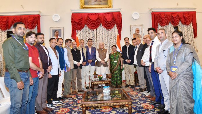 Media Delegation From Jammu And Kashmir Calls On Governor Of Telangana