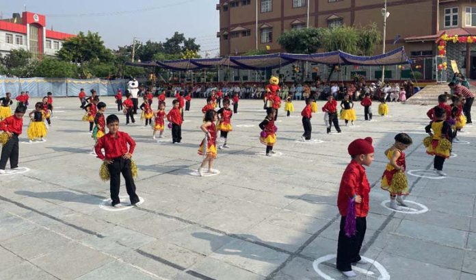 Students of RMPS performing during an event at School.