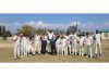 Jammu Division U-19 team posing during a match at Bijbehara.