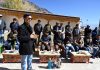 MP Ladakh Mohmad Haneefa Jan addressing a gathering in Zanskar Sub-Division of Kargil district.