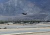 A fighter jet of IAF performing during an event organised at Leh on Wednesday.