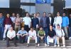 Media professionals from J&K posing for a group photograph during their visit to INCOIS in Telangana on Monday.