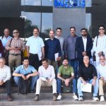 Media professionals from J&K posing for a group photograph during their visit to INCOIS in Telangana on Monday.