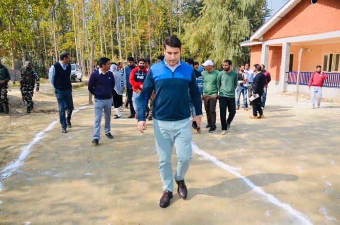 Secretary RDD during visit to Budgam.