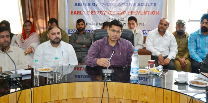 DC Poonch chairing a seminar.