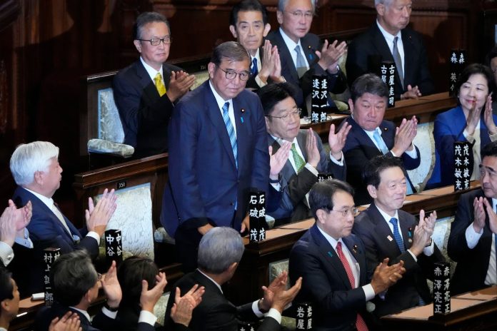 Japan's Parliament reelects struggling  leader Ishiba as prime minister