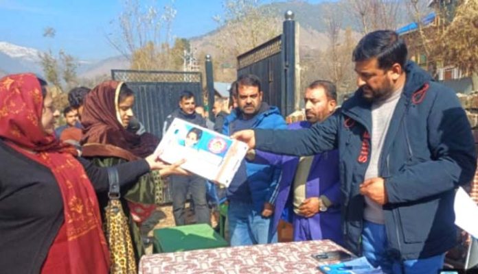 Baby Care Kits being distributed during Public Darbar presided by MLA Mir Mohammad Fayaz