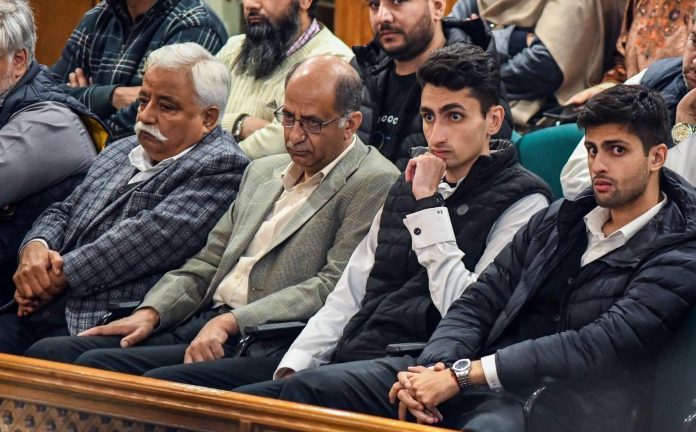 CM Omar’s Sons Watch J&K Assembly Proceedings For First Time