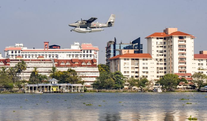 First seaplane of Kerala took off from Kochi and landed in Idukki district