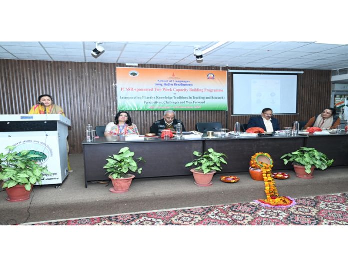 Dignitaries sharing dais during a function organized at CUJ on Wednesday.