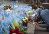 Makeshift memorial grows in Ukraine's capital after 1,000 days of war