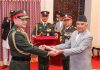 Nepal's President Paudel Confers Honorary Title To Indian Army Chief Gen Dwivedi