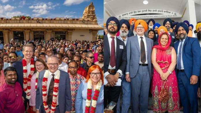 Australian PM Albanese visits temple and gurdwara to celebrate Diwali, Bandi Chhor Divas