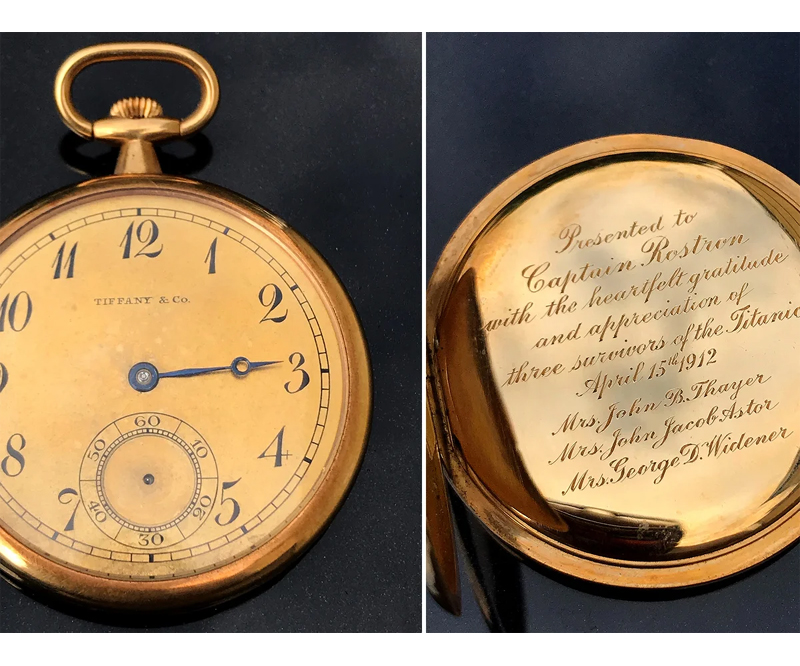 Gold Pocket Watch Given To Captain Who Rescued Titanic Survivors Sells ...