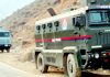 Security forces during encounter in Kaitson area of Bandipora on Tuesday.