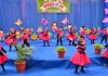 Toddlers of Heritage School presenting a dance performance during an event in the School premises.