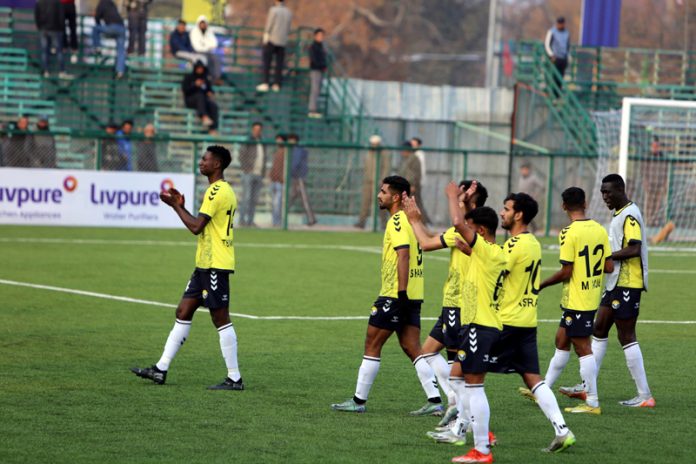 Players at ground for I-League 2024-25 in Srinagar.