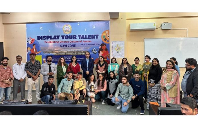 Winners of various events of Display Your Talent 2024 - Ravi Zone at the valedictory function.