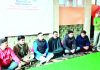 The representatives of Samadhaan Foundation during a meeting at Vessu Colony, Kulgam.