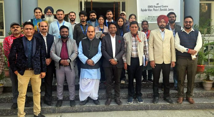 Dignitaries at the event by IGNOU Jammu on the occasion of Foundation Day.