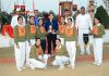 Winners of Inter-Wing Sports Tournament pose for a photograph at Police Training School Kathua.