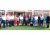 Ex-students of BSF School, Paloura pose for a group photograph with teachers during a reunion function in Jammu.