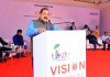 Union Minister Dr. Jitendra Singh speaking after inaugurating "Viksit Bharat Initiative for Student Innovation and Outreach Network" (VISION) organised by Shri Vishwakarma Skill University at Gurugram on Thursday.