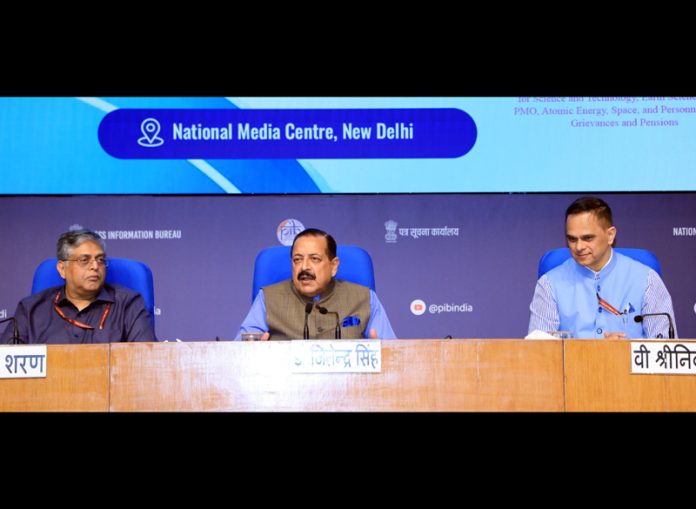 Union Minister Dr. Jitendra Singh speaking after launching the 