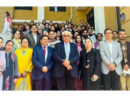 Dignitaries posing during a function of Constitution Day celebrations on Thursday.