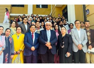 Dignitaries posing during a function of Constitution Day celebrations on Thursday.