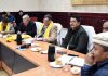 Pramod Kumar Jain, Chairman of NDC chairing a meeting with Councilors of LAHDC on Thursday.