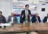 CGPWA president Kuldeep Khoda and other dignitaries after inaugurating a health camp at Gandhinagar OPD of Narayana Hospital.