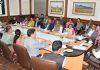 Chief Secretary, Atal Dulloo chairing a meeting.