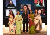 Film director, Imtiaz Ali alongwith artists at IFFI in Goa.