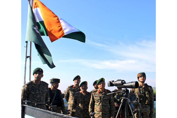 GOC Lt Gen Navin Sachdeva during visit to Rajouri on Saturday.