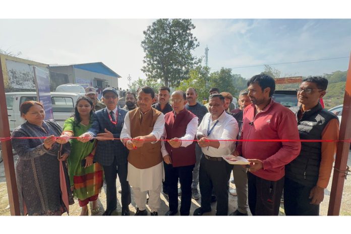 MLA R S Pathania inaugurating a medical camp by Narayana Super Speciality Hospital.