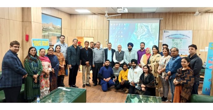 Principal of GMC Jammu, Dr Ashutosh Gupta along with Sotto J&K Team and BJS members during a function in the college premises.