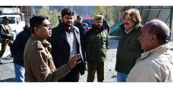 DC and SSP inspecting security measures at Z-Morh on Wednesday.