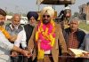 DDC Suchetgarh, Taranjit Singh Tony inaugurating construction of a road in R S Pura on Thursday.