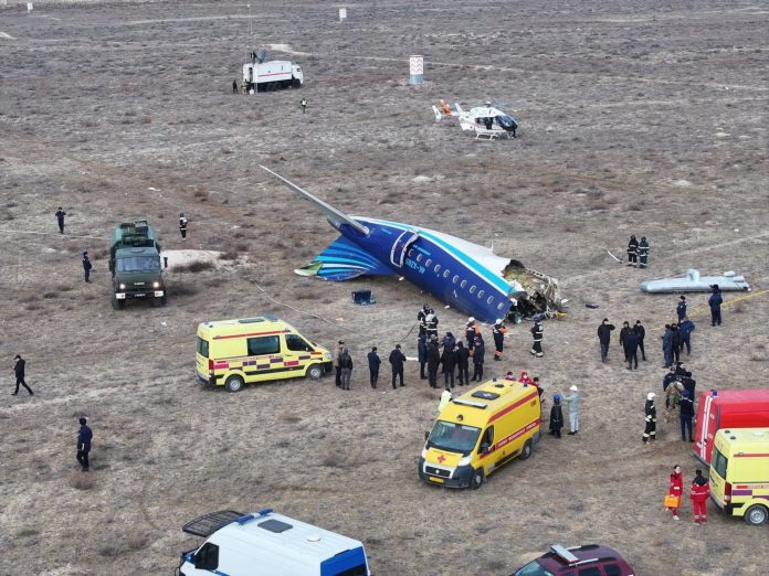 Kazakhstan Says 42 People Likely Dead In Azerbaijan Airlines' Plane Crash