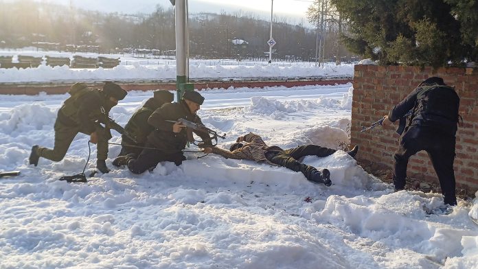 Security Forces Conduct Mock Drill At Jammu And Kashmir's Qazigund Railway Station