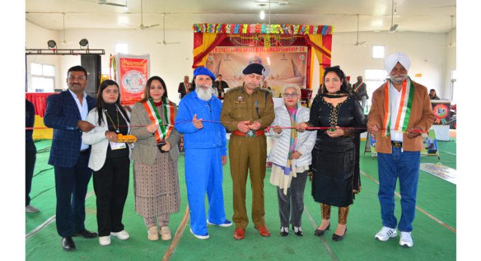 Dignitaries inaugurating 15th State Speedball Championship at Jammu.