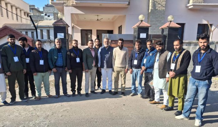 Chairman WWEPC during a meeting with representatives of wool producers from Kashmir at Jammu on Tuesday.