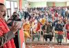 Union Minister Dr. Jitendra Singh addressing the BJP workers' meeting at Kishtwar on Saturday. —Excelsior/Tilak Raj