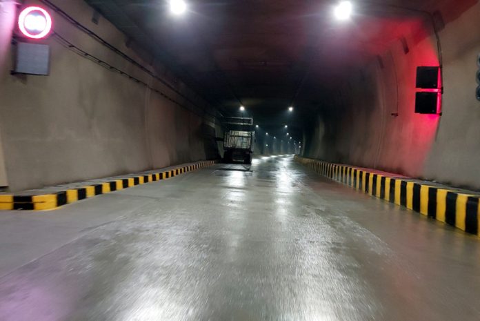 A view of Z-Morh tunnel in Sonamarg area of Ganderbal district. -Excelsior/Firdous